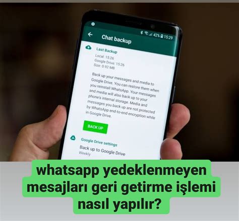 whatsapp yedeklenmeyen mesajları geri getirme programı